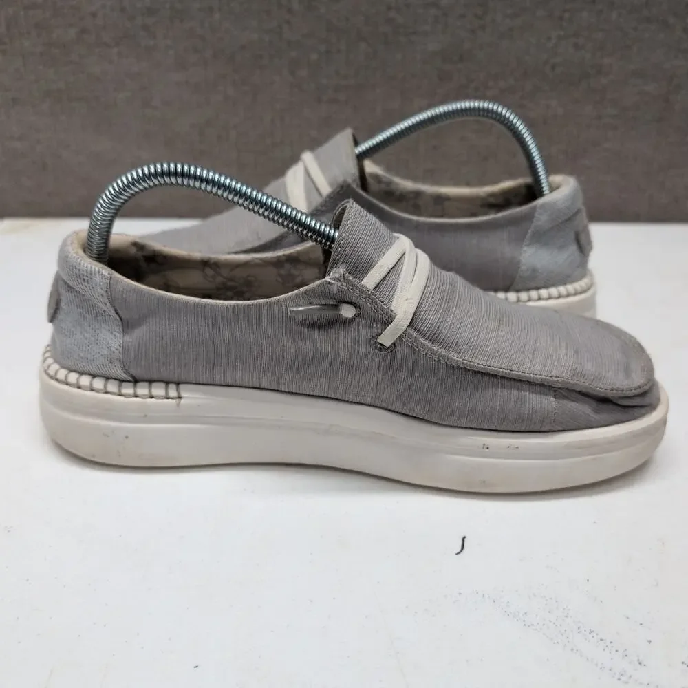 Hey Dude Women's Wendy Rise Slip-On Loafers Gray Shoes Size 9 Lightweight